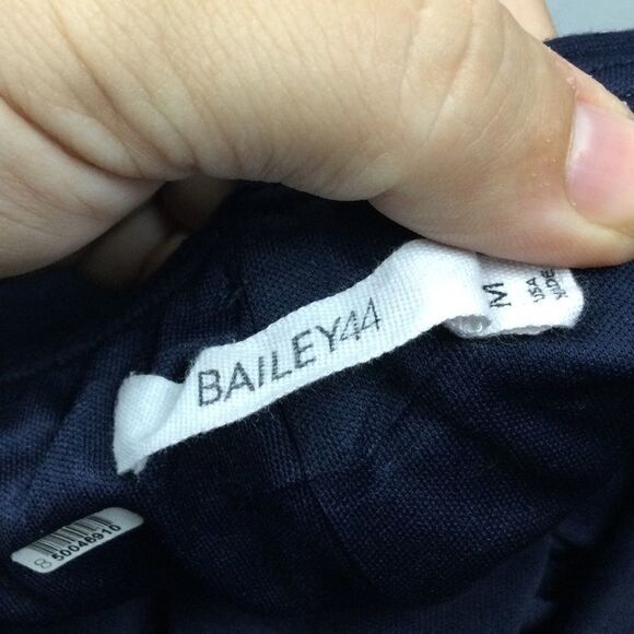 Bailey 44 Meryl Navy Faux Leather Wrap Skirt - M - Picture 4 of 14